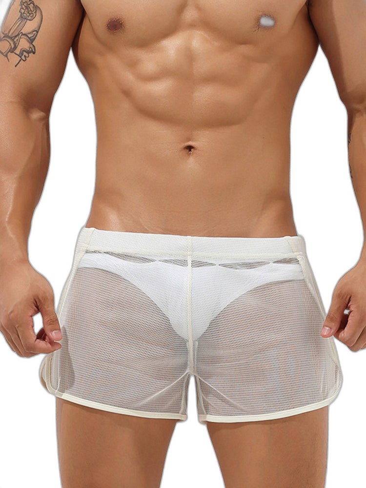 Men’s Sexy See Through Mesh Boxer Shorts