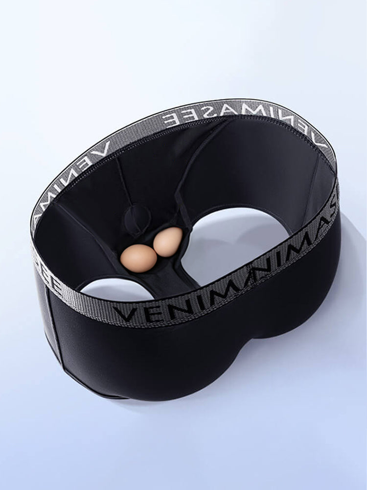 Men's Gun Bullet Separation Adjustable Pouch Trunks