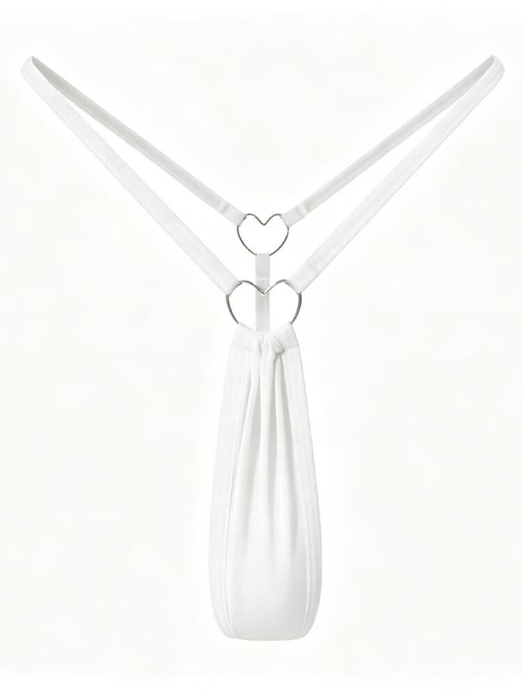 Men's Sexy Low-Rise Heart-Ring Thin Strap Thong