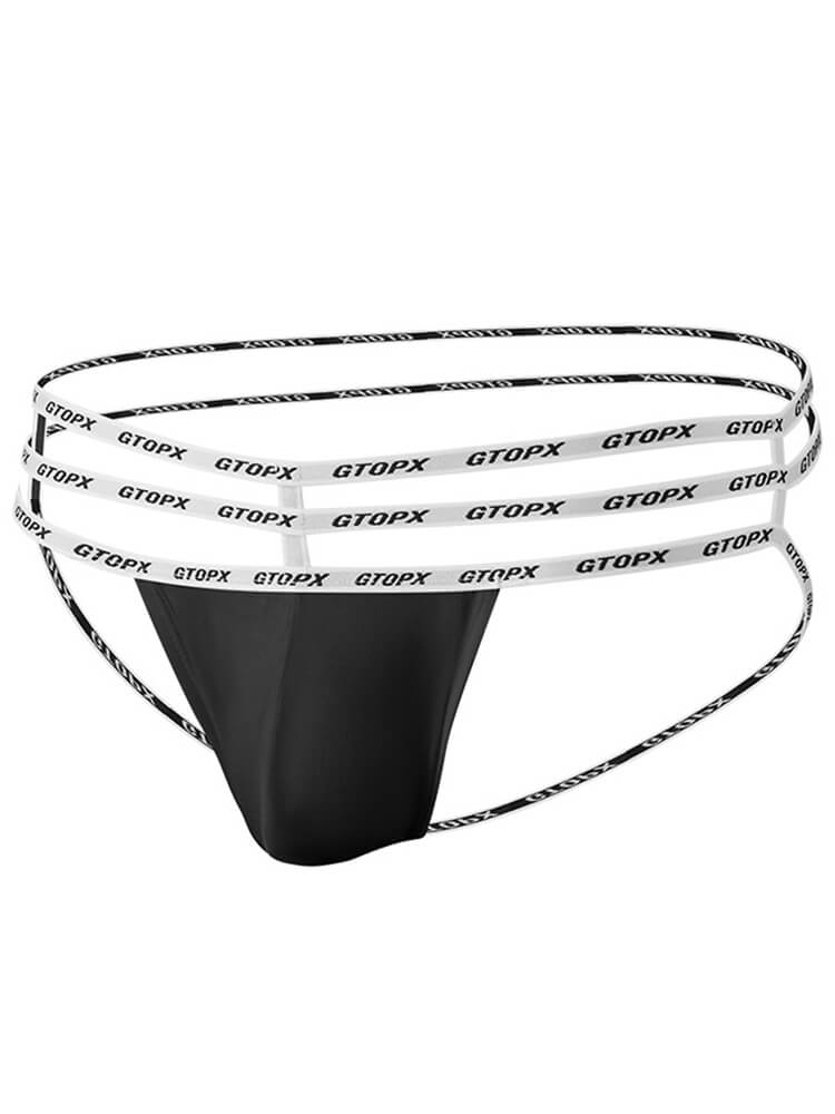 Men's Sexy Hollow Out Bandage Belt Jockstrap