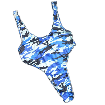 Camo Thong Bodysuit