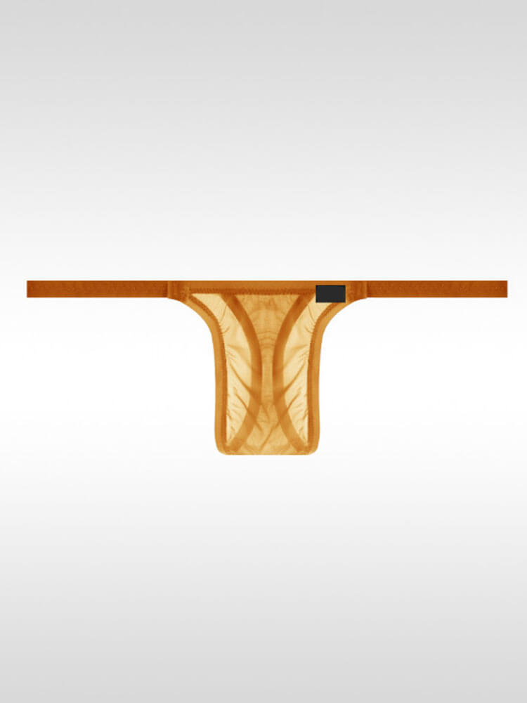 Men's Low-Rise Ultra-Thin Sheer Thong