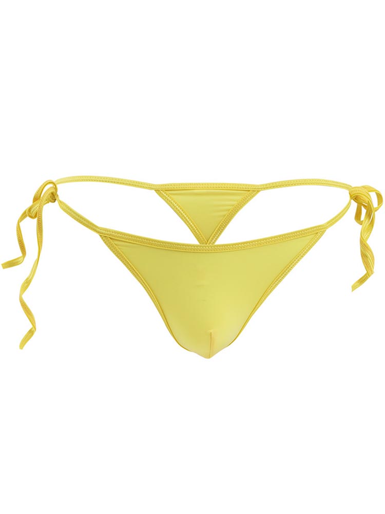Men's Ice Silk Lace-Up Non-Marking Thongs