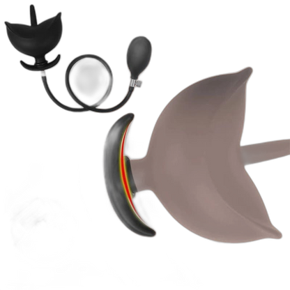 Flower - Inflatable Butt Plug - Silicone Anal Plug