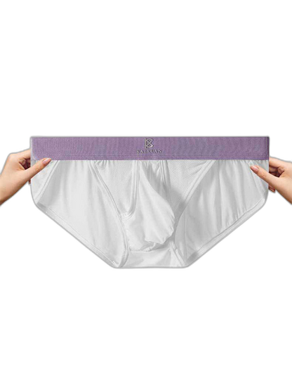 3 Pack Men's Ice Silk Breathable Mesh Low-Rise Classic Briefs