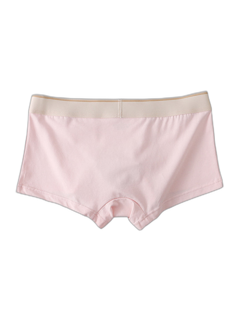 3 Pack Men's Elephant Trunk Separate Cotton Sexy Mid-Rise Solid Color Trunks