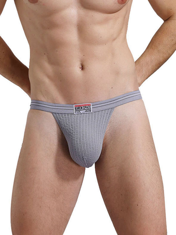 Men's Sexy Low-Rise Butt-Baring Double-Strap Thong