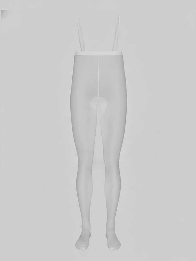 Men's Sexy High-Waisted Suspender Pantyhose