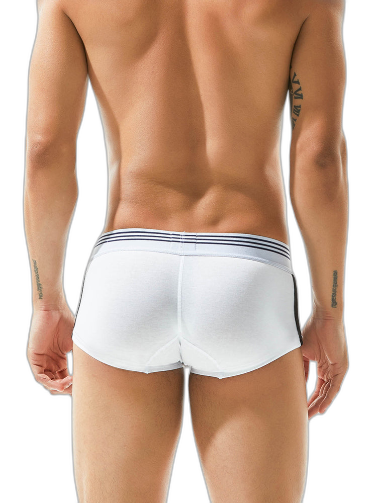 Men's Slim-Fit Cotton Trunks - Low Rise & Lifting Support