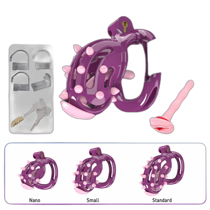 Prick - Chastity Cage with Belt - Male Chastity Device