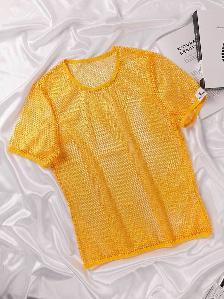Men's Breathable Mesh Quick-Drying Casual T-Shirt Shorts