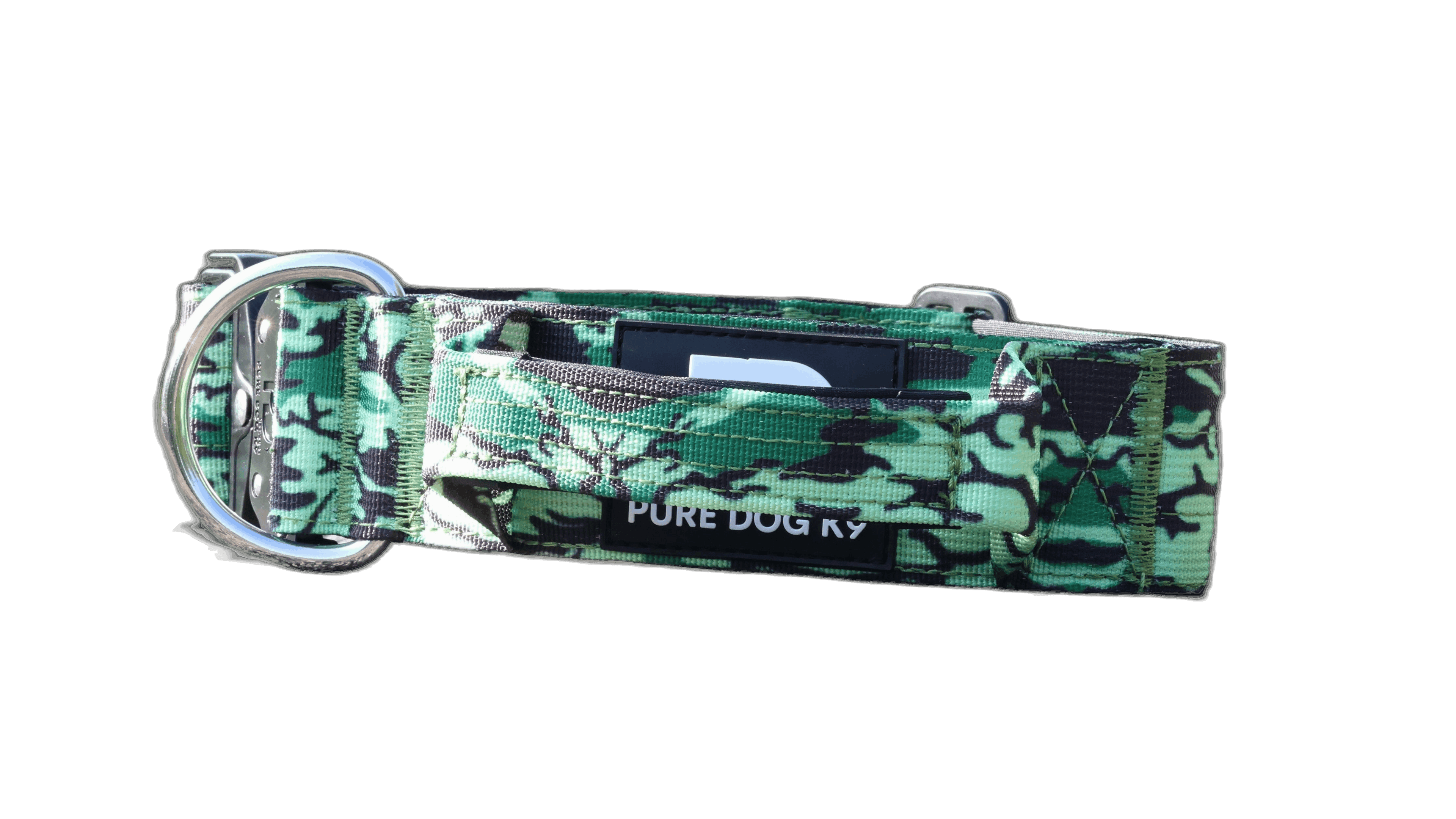 Pure Dog K9 Tactical Collar Green Camo