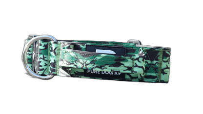 Pure Dog K9 Tactical Collar Green Camo
