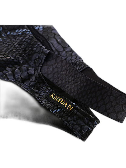 2-pack Men's Snake Print Hollow Briefs