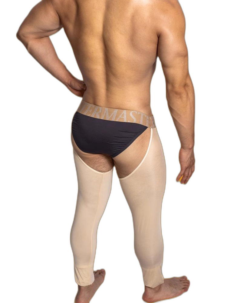 Men's Low-Waist Sexy Hollow Silk-Smooth Semi-Transparent Thermal Pants