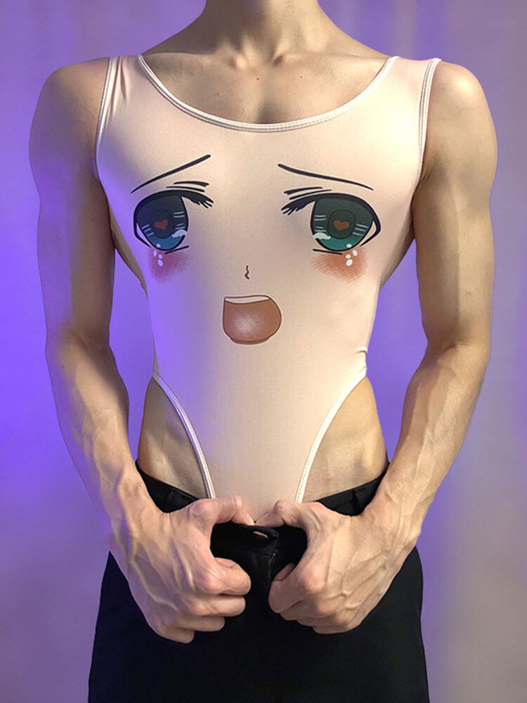 Men's Sexy Japanese Anime-Style Tight Bodysuit
