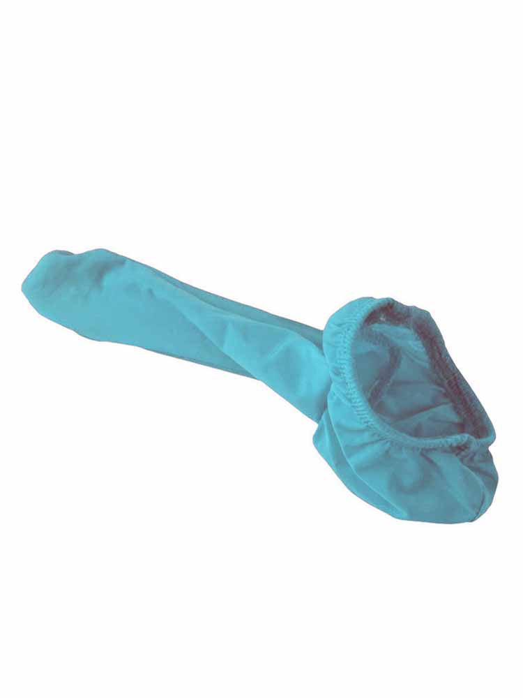 Solid Color Ice Silk Cock Sock