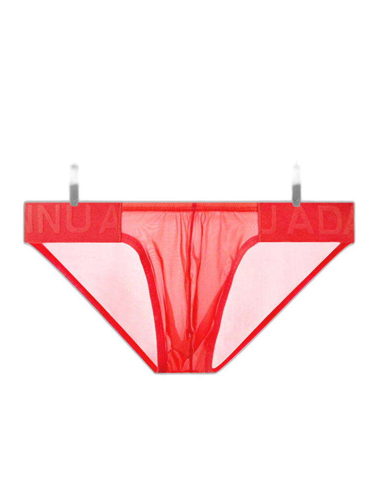 2 Pack Ultra-Thin Men's Breathable Semi-Transparent Sexy Bikini