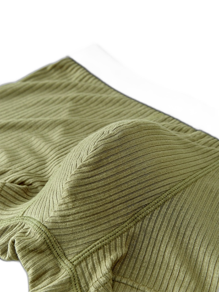 Men's Breathable Threaded Fabric U Convex Trunks