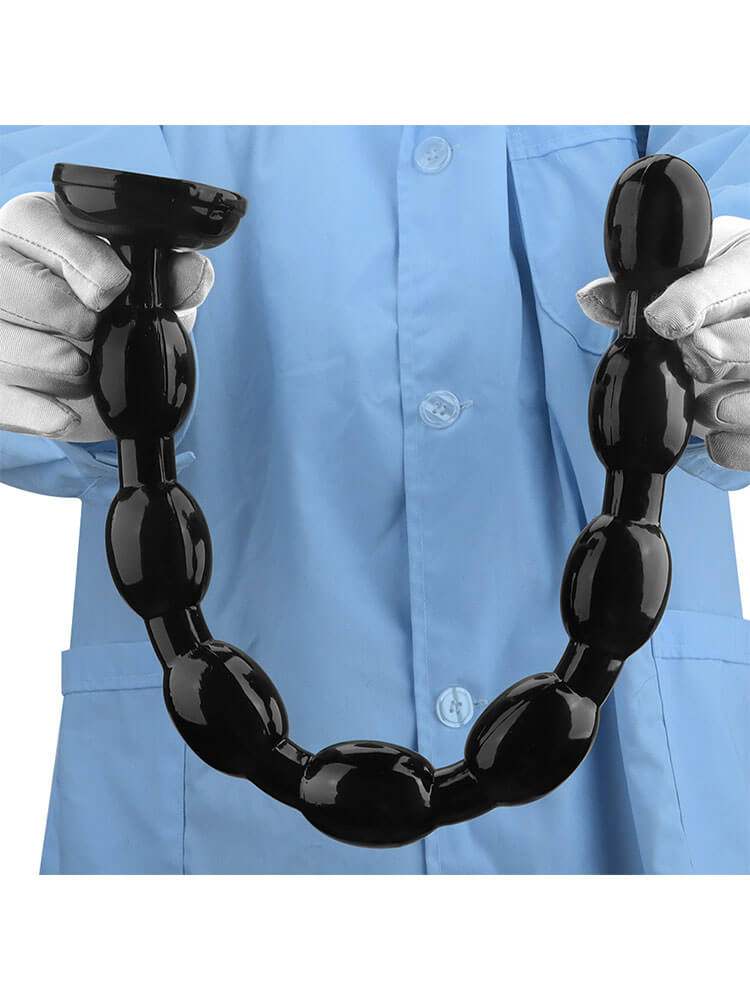 8-Bead Flexible PVC Suction Cup Anal Bead Plug