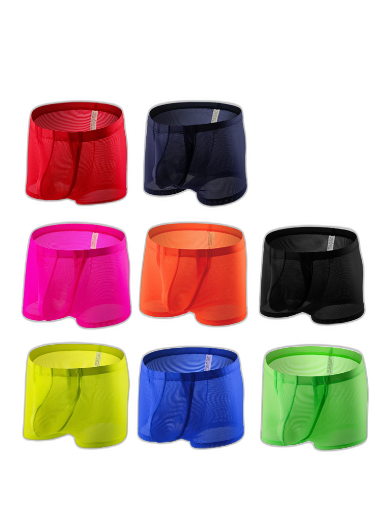 Men's Big Pouch U-convex Trunks with Fly