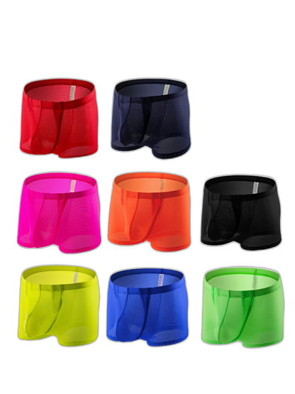 Men's Big Pouch U-convex Trunks with Fly