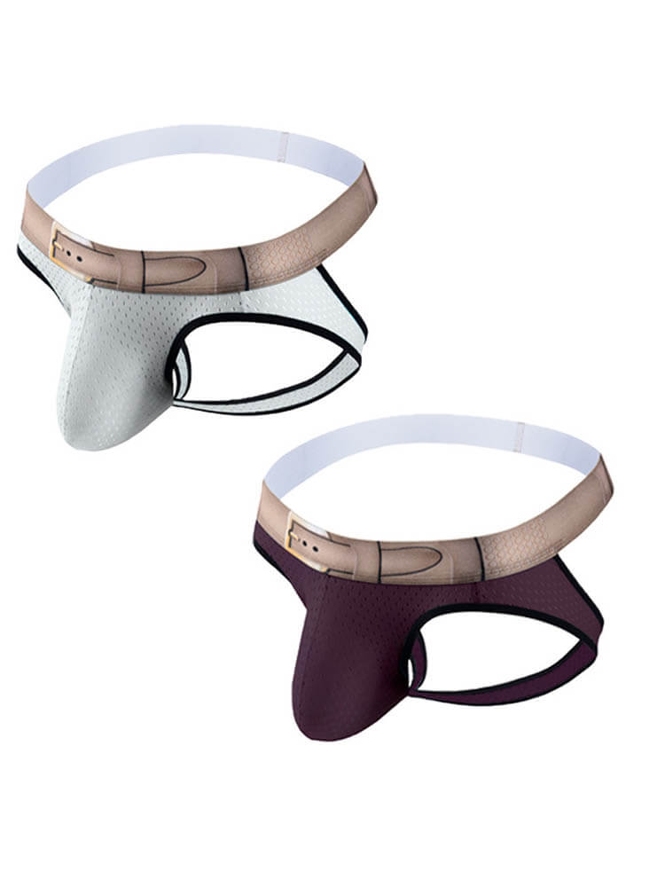 Men's Wide Waist Elastic Hip Lifting Thong