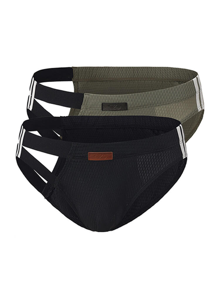 Men's Sexy Openwork Sports Antibacterial Briefs