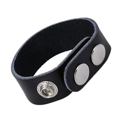 ruff GEAR Leather Snap Cock Ring