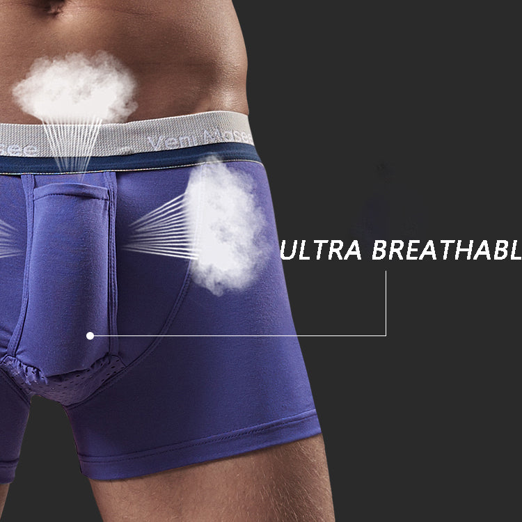 Cotton Ball Pouch Separate Men's Boxer Briefs