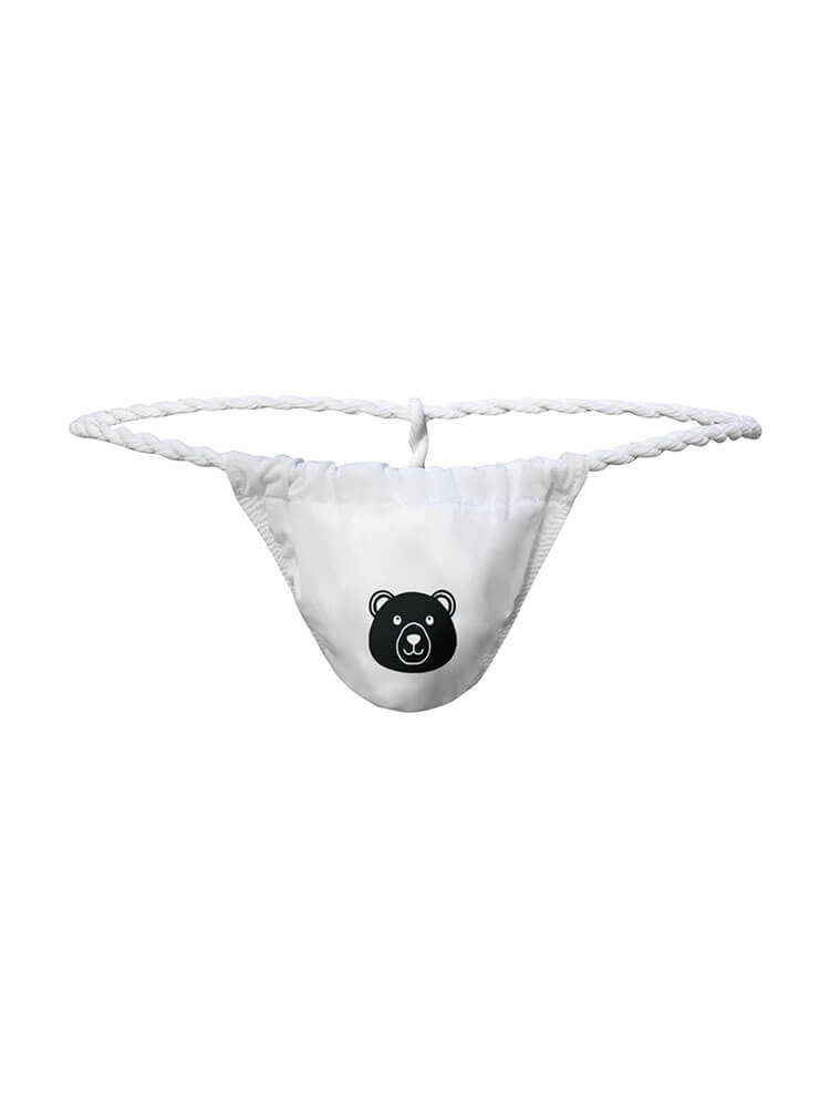 Men's Sexy Japanese Low-Rise Bear Print Thong