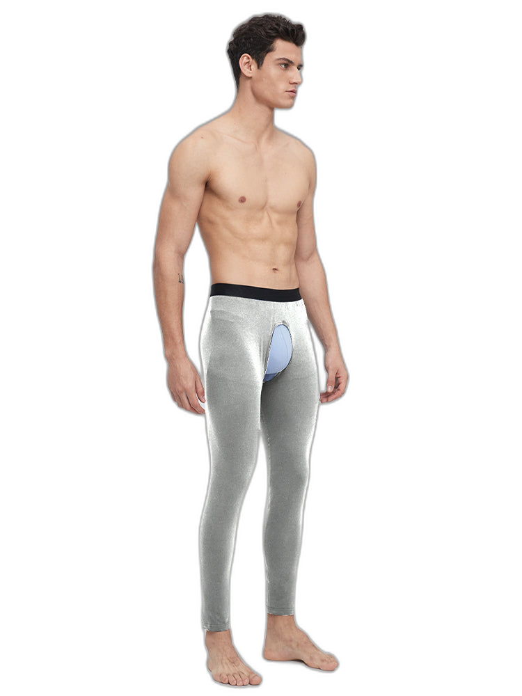 Men's Pure Cotton Open Crotch Breathable Warm Pants