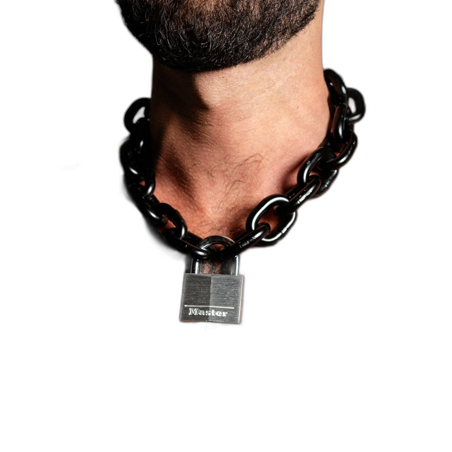 ruff GEAR Pitbull Chain 8mm with 40mm Master Lock Black