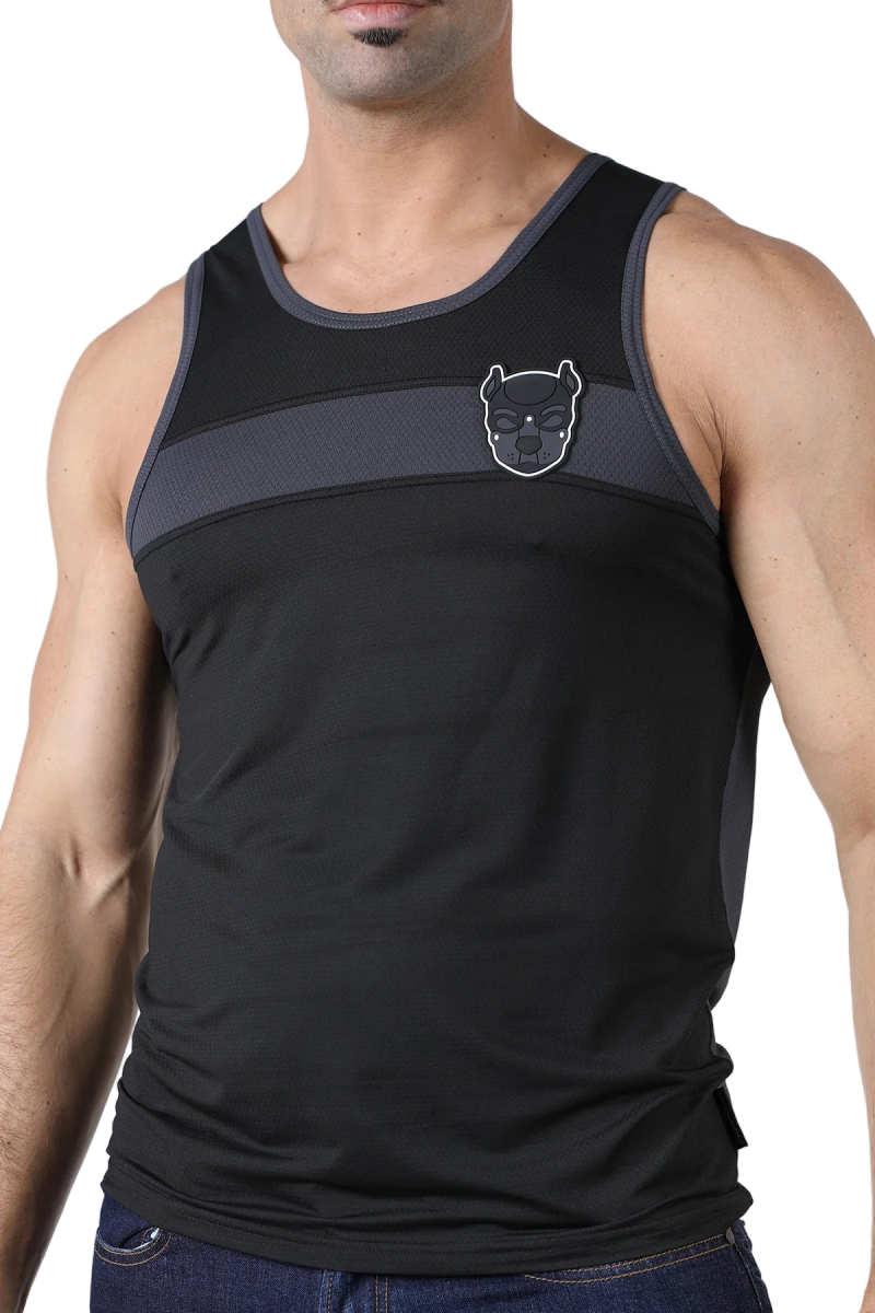 Cell Block 13 Atlas Tank Top Black - The Pup Play Hub
