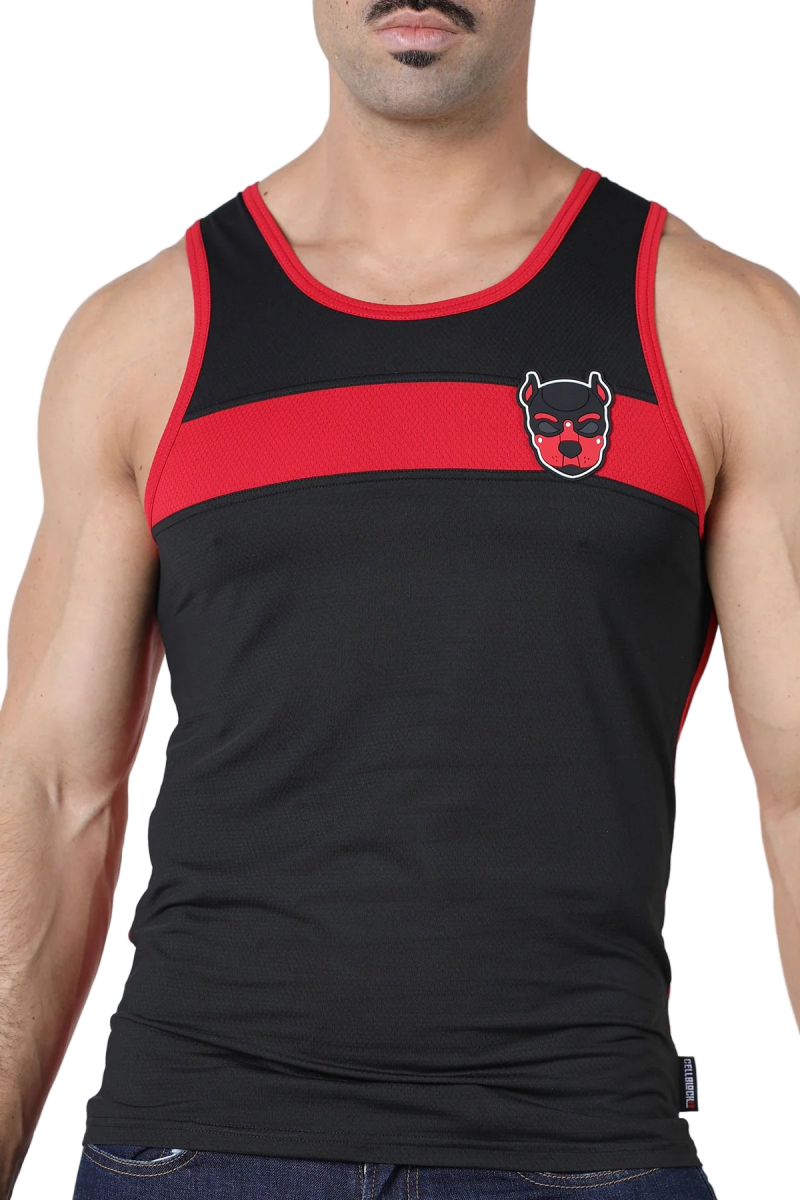Cell Block 13 Atlas Tank Top Red - The Pup Play Hub