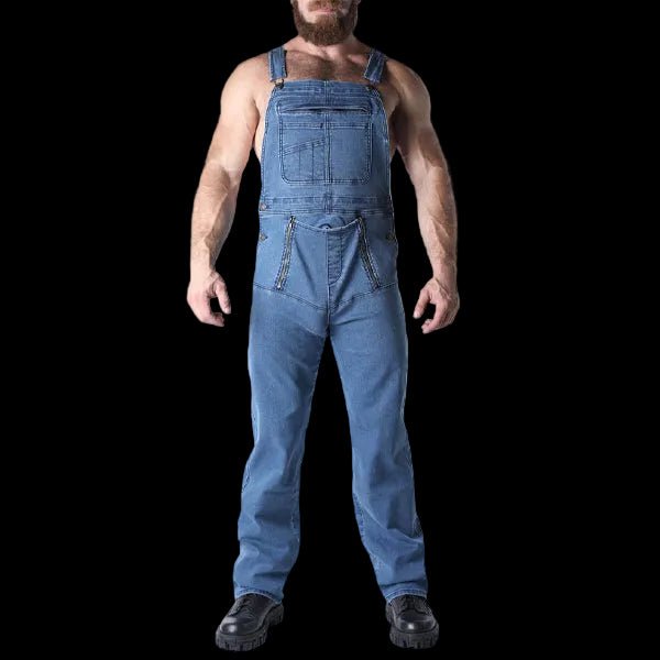 Cell Block 13 Axel Denim Overall | Black - The Pup Play Hub
