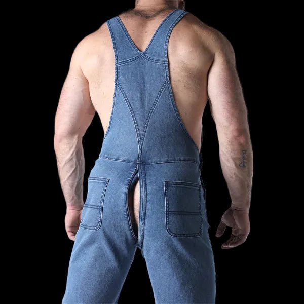 Cell Block 13 Axel Denim Overall | Black - The Pup Play Hub
