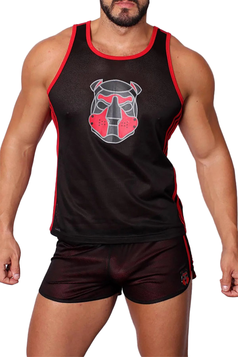 Cell Block 13 Kennel Club Tank Top Red - The Pup Play Hub