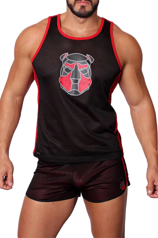 Cell Block 13 Kennel Club Tank Top Red - The Pup Play Hub