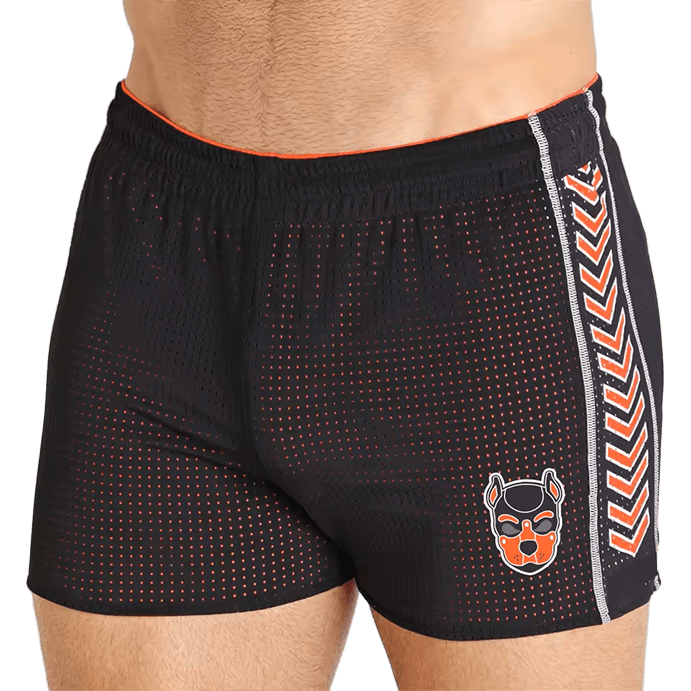 Cell Block 13 Spitfire Shorts Black/Orange - The Pup Play Hub