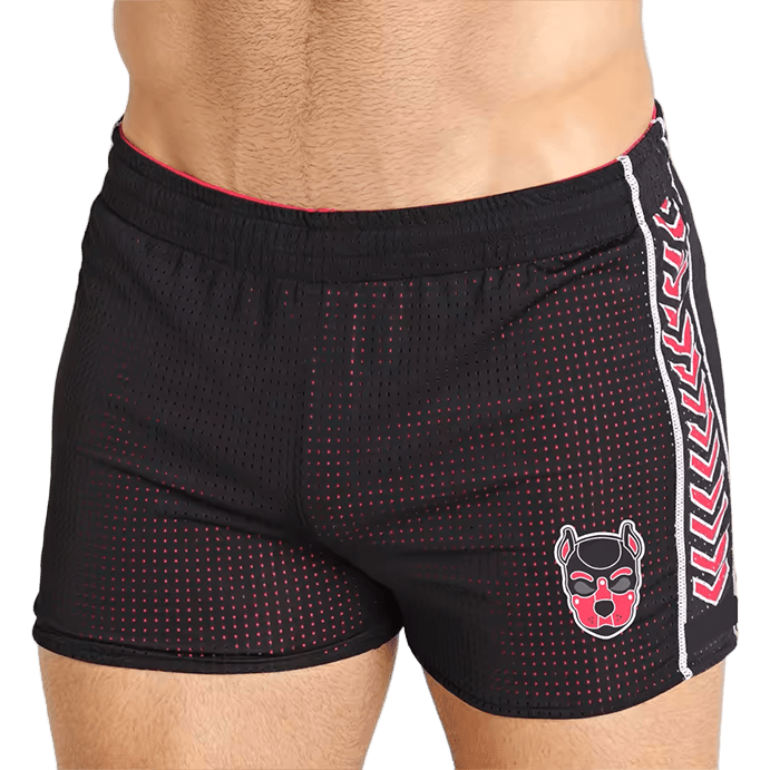 Cell Block 13 Spitfire Shorts Black/Red - The Pup Play Hub