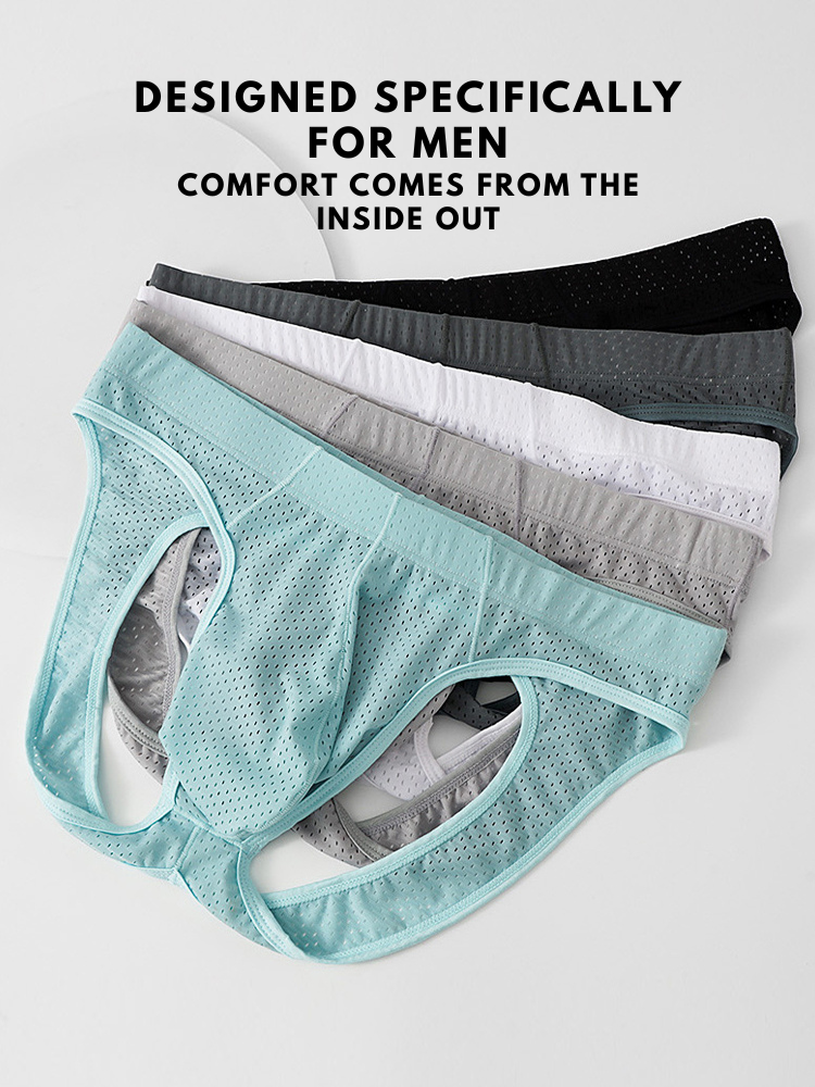 2 Pack Men's Breathable Mesh Jockstrap