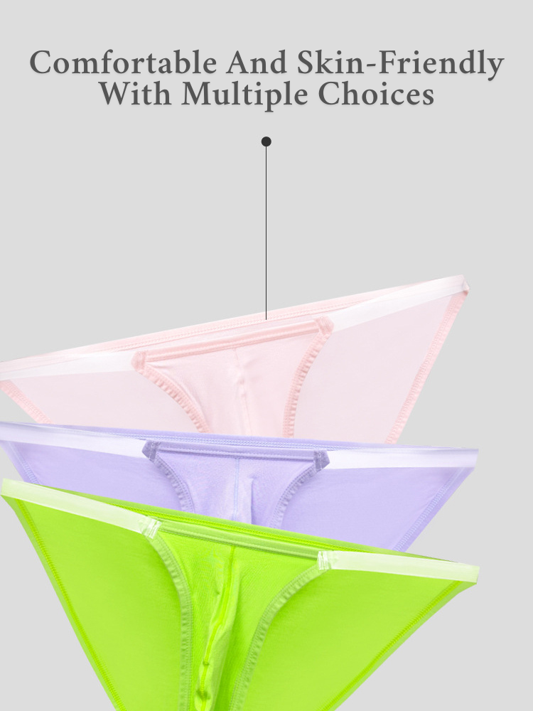 2 Pack Men's Breathable Low-Rise Ultra-Soft Modal Bikini