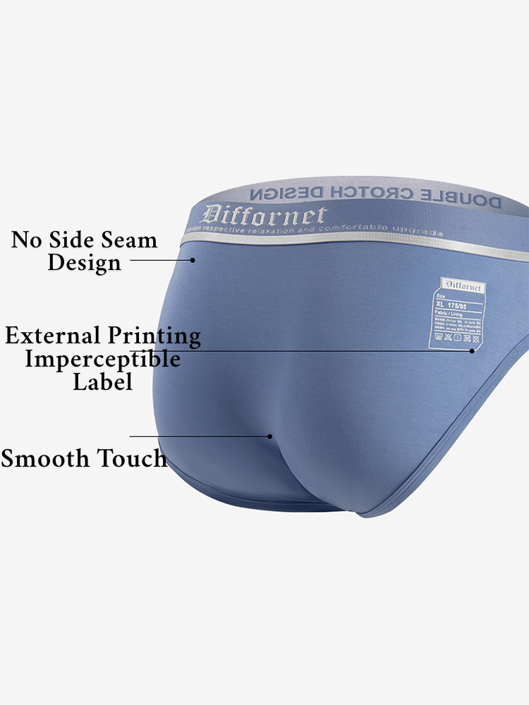Men's Double-Crotch Separation Ultra-Soft Modal Briefs