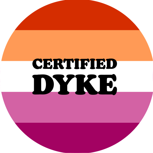 Certified Dyke Badge - The Pup Play Hub