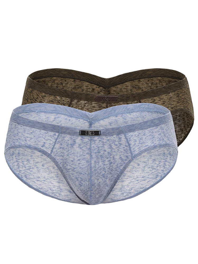 Men's Mottled-Print Sexy Lightweight Briefs