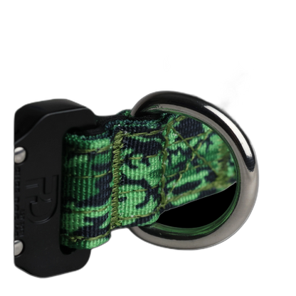 Pure Dog K9 Tactical Collar Green Camo