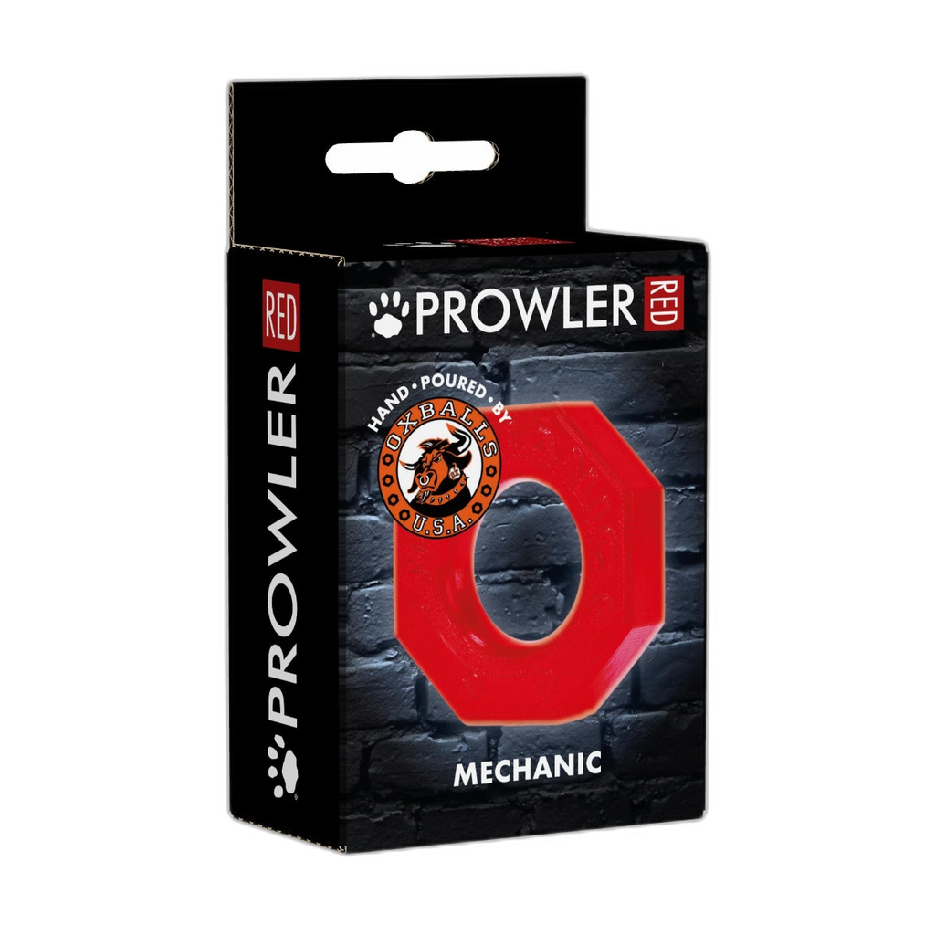 Prowler RED By Oxballs Mechanic Cock Ring Red