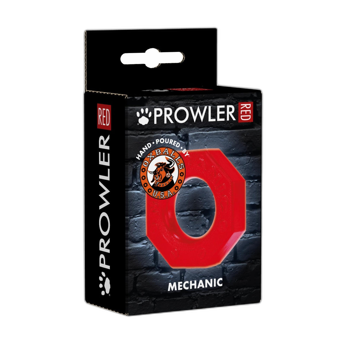Prowler RED By Oxballs Mechanic Cock Ring Red