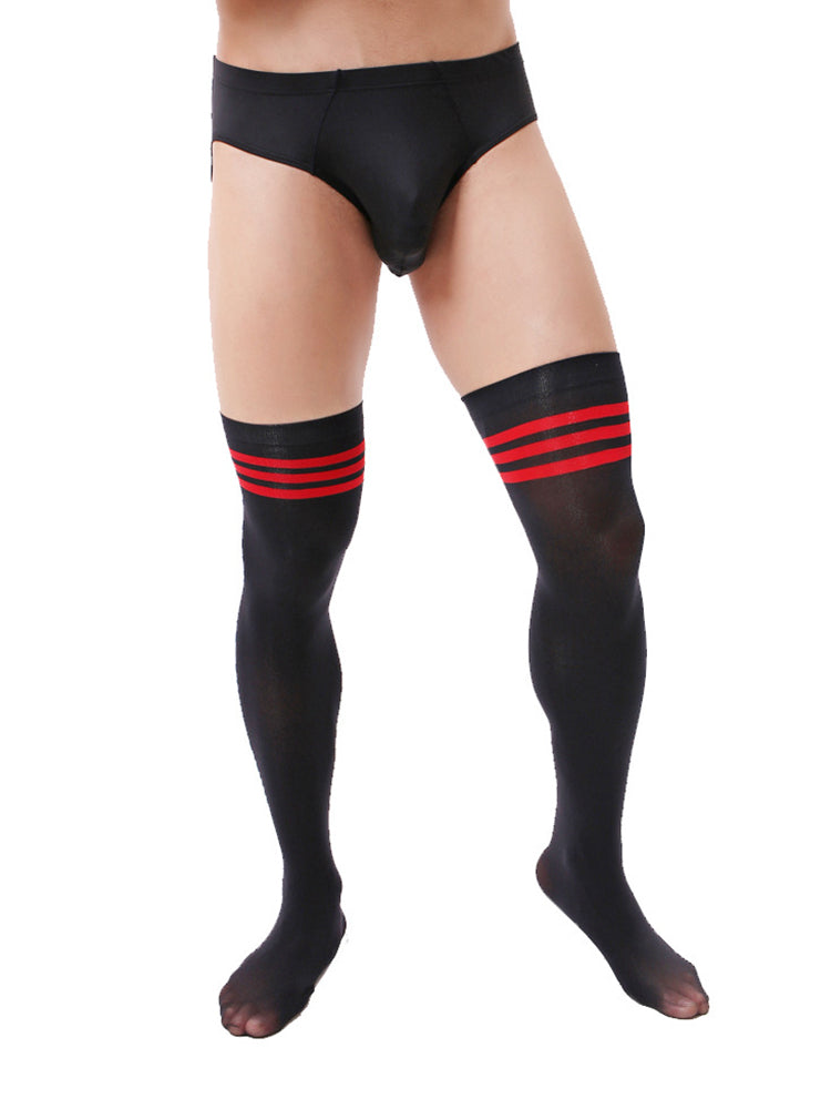 Men's Velvet Thigh Socks